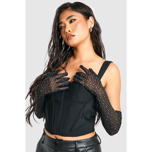 Gants Longs En Tulle À Ornements - Halloween - One Size - boohoo - Modalova