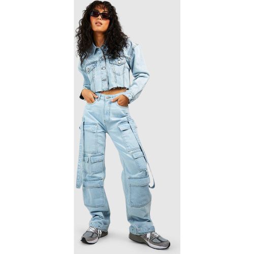 Jean Cargo Baggy À Poches Multiples - 38 - boohoo - Modalova