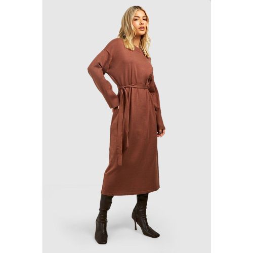 Robe Longue À Ceinture - S - boohoo - Modalova