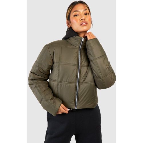 Doudoune Courte Matelassée - 44 - boohoo - Modalova