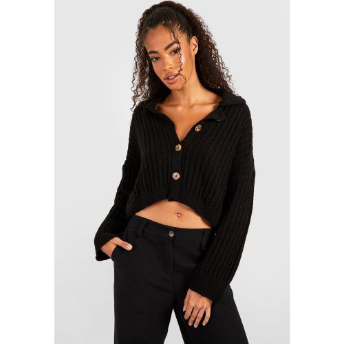 Cardigan Court - Noir - S, Noir - boohoo - Modalova