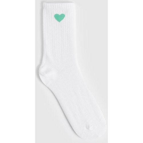 Chaussettes À Détail Cœur - One Size - boohoo - Modalova