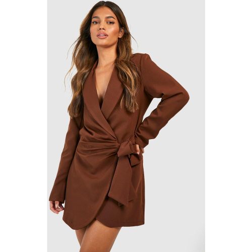 Robe Blazer Drapée - 38 - boohoo - Modalova