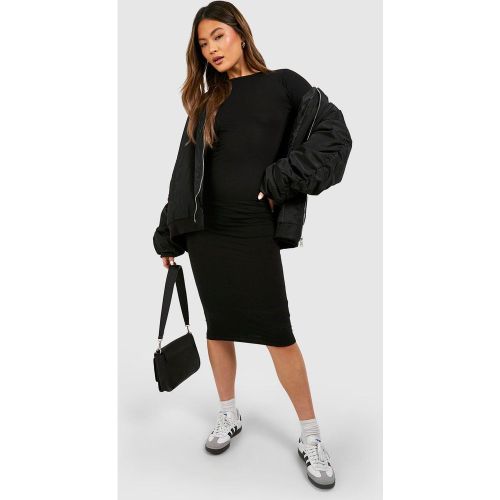 Robe Mi-Longue À Col Ras-Du-Cou - 40 - boohoo - Modalova