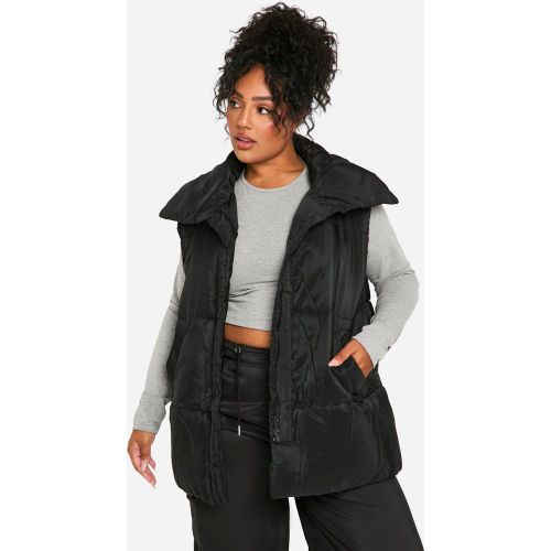 Grande Taille - Doudoune Longue Sans Manches - 56 - boohoo - Modalova