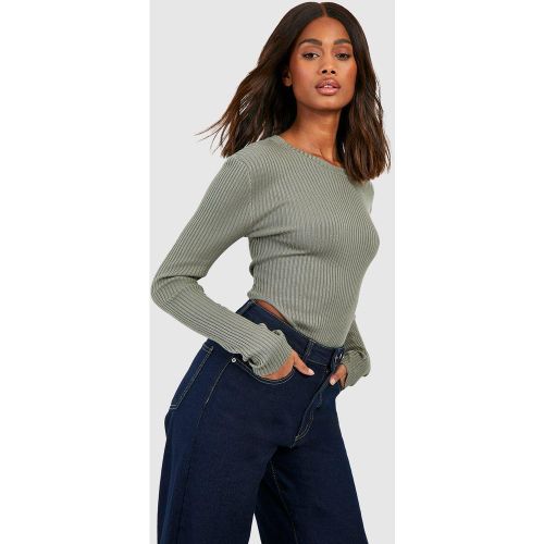 Body Côtelé À Col Nageur - 36 - boohoo - Modalova