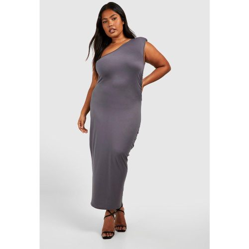 Grande Taille - Robe Mi-Longue Froncée À Épaulettes - 48 - boohoo - Modalova
