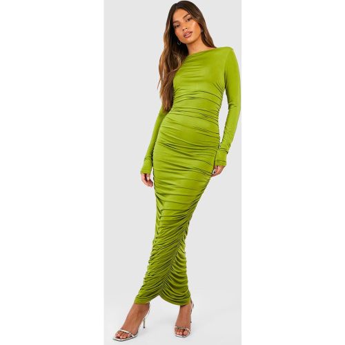 Robe Mi-Longue Moulante À Manches Longues - 36 - boohoo - Modalova