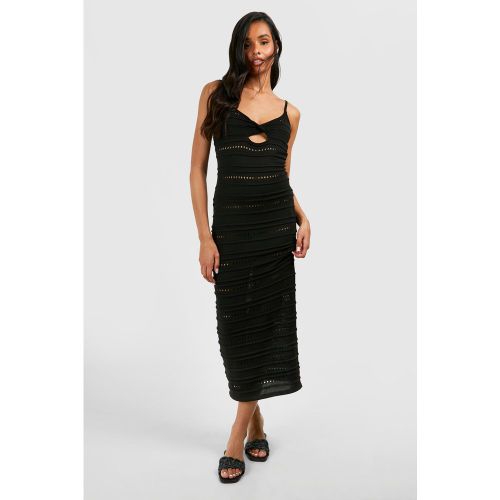 Tall" - Robe Mi-Longue En Crochet À Découpe - 36 - boohoo - Modalova