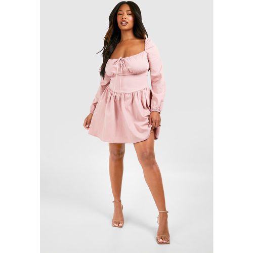 Grande Taille - Robe Corsage À Manches Longues - 44 - boohoo - Modalova