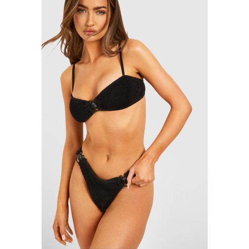 Bas De Maillot Taille Basse Effet Froissé - 42 - boohoo - Modalova