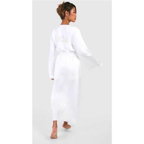 Robe De Chambre Longue À Manches Évasées - 44 - boohoo - Modalova