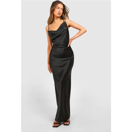 Robe Longue Satinée À Bretelles - 38 - boohoo - Modalova
