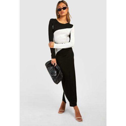 Robe Longue Color Block - M - boohoo - Modalova