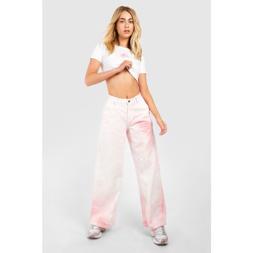 Pink Tie Dye Jeans - boohoo - Modalova