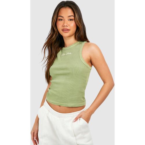 Débardeur Côtelé À Broderie Dsgn Studio - S - boohoo - Modalova