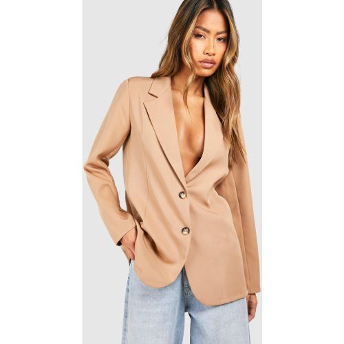 Blazer De Costume Oversize Basique À Bouton Contrastant - 34 - boohoo - Modalova