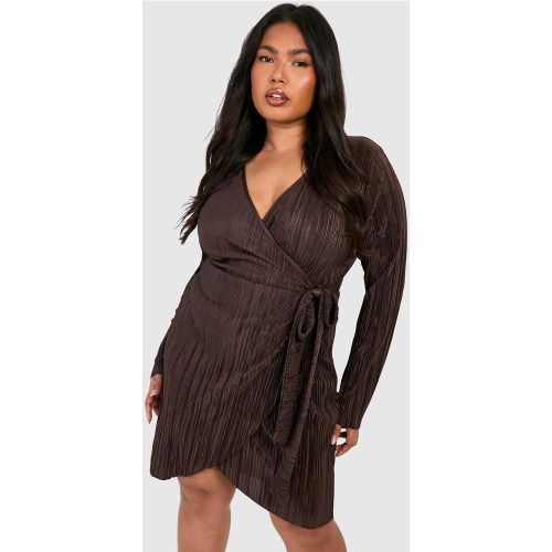 Grande Taille - Robe Courte Plissée - 44 - boohoo - Modalova