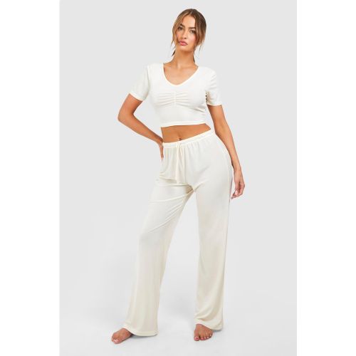 Ensemble De Pyjama À Manches Courtes Et Pantalon - 34 - boohoo - Modalova