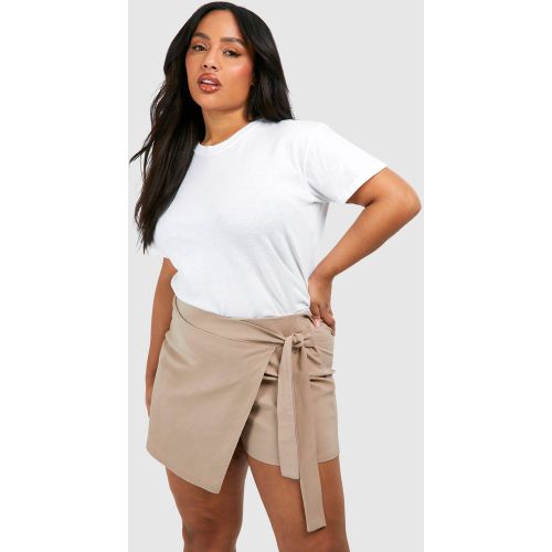 Grande Taille - Jupe-Short Nouée - 44 - boohoo - Modalova