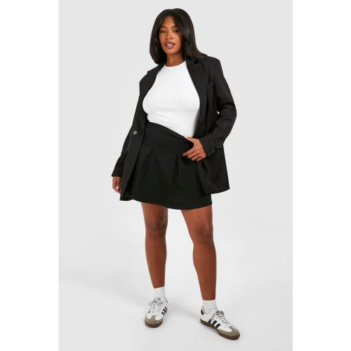Grande Taille - Jupe Patineuse Plissée - 48 - boohoo - Modalova