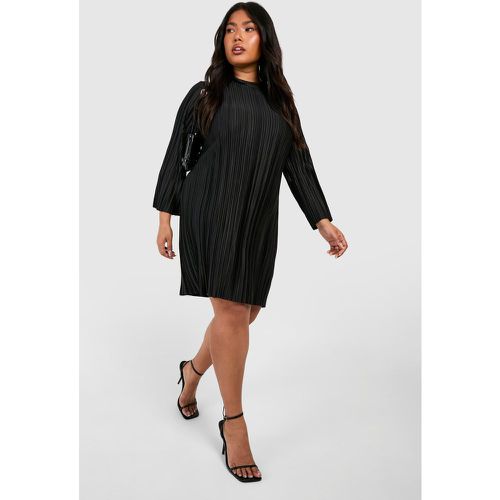 Grande Taille - Robe Droite Plissée À Manches Évasées - 44 - boohoo - Modalova