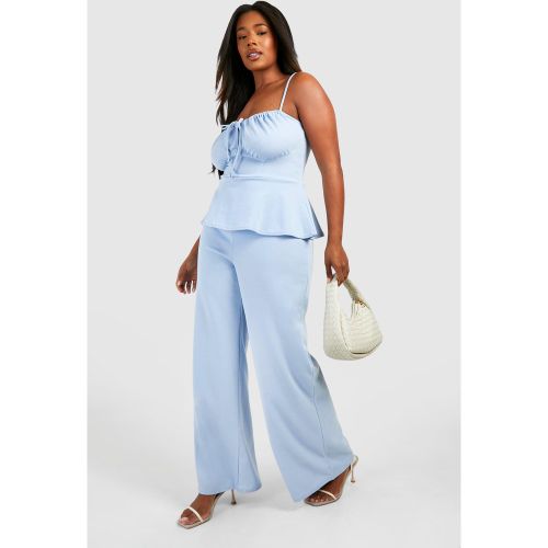 Grande Taille - Combinaison Large Péplum - 44 - boohoo - Modalova