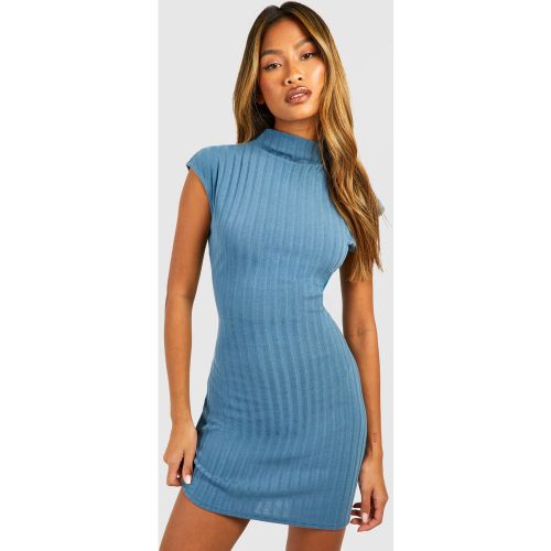 Robe Courte Côtelée À Manches Capées - 42 - boohoo - Modalova