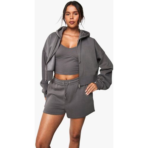 Survêtement Avec Crop Top Et Short - S - boohoo - Modalova