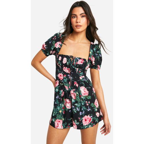 Combishort Champêtre Fleuri - 36 - boohoo - Modalova