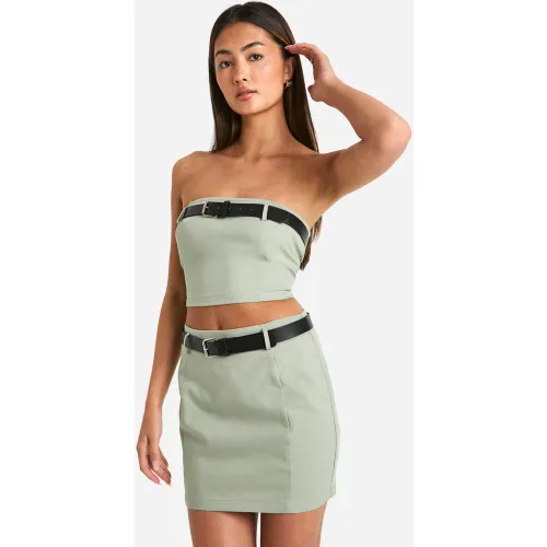 Mini-Jupe À Ceinture - 34 - boohoo - Modalova
