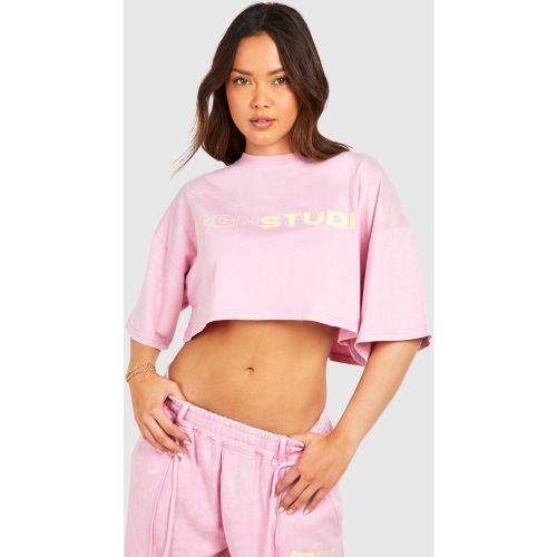 T-Shirt Court Délavé - L - boohoo - Modalova