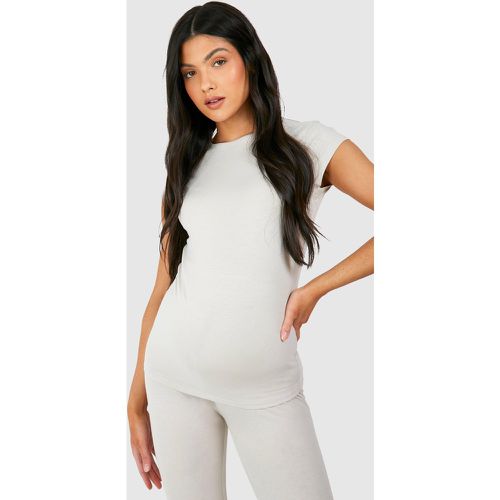 Maternity Soft Touch Cap Sleeve Modal Fitted T-Shirt - boohoo - Modalova