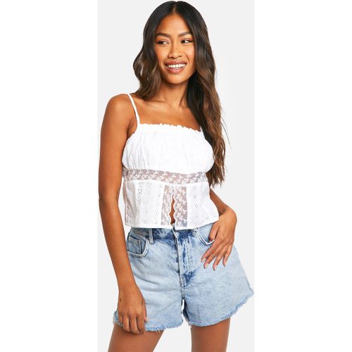 Caraco En Broderie Anglaise - 38 - boohoo - Modalova