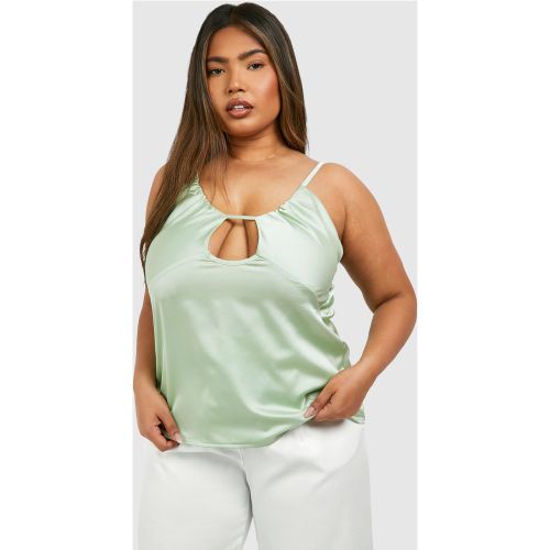 Grande Taille - Débardeur Froncé À Découpe - 44 - boohoo - Modalova
