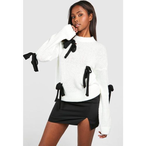 Pull En Maille À Écusson - M - boohoo - Modalova