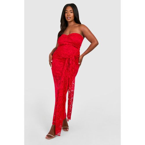 Grande Taille - Robe Moulante En Dentelle - 44 - boohoo - Modalova