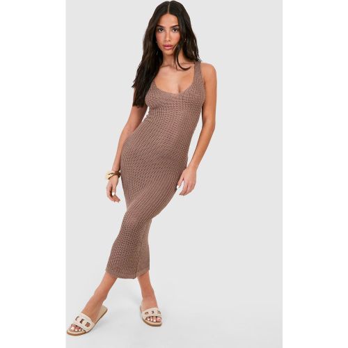 Petite" - Robe Mi-Longue En Maille - S - boohoo - Modalova