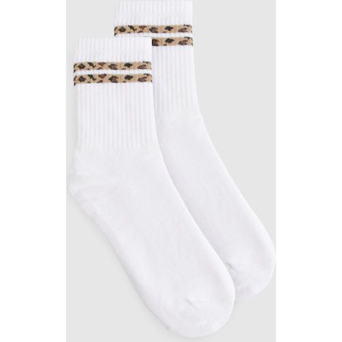 Double Stripe Sports Sock - One Size - boohoo - Modalova
