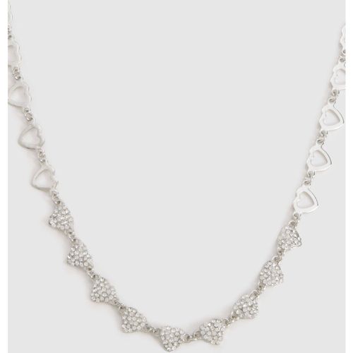 Embellished Heart Necklace - - boohoo - Modalova