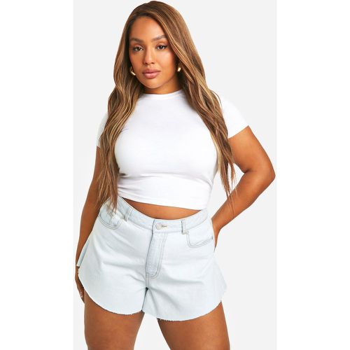 Grande Taille - Short En Jean Basique - 46 - boohoo - Modalova