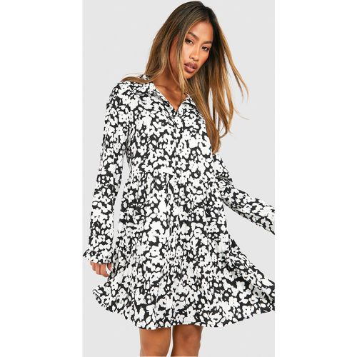 Robe Chemise À Imprimé Fleuri - 46 - boohoo - Modalova