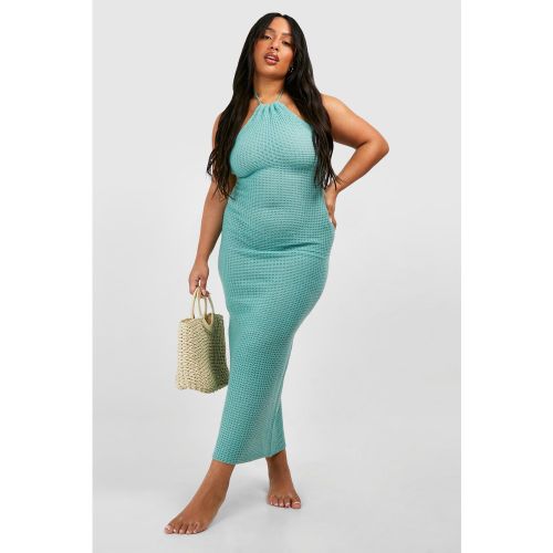Grande Taille - Robe Longue En Crochet À Dos Nu - 24-26 - boohoo - Modalova