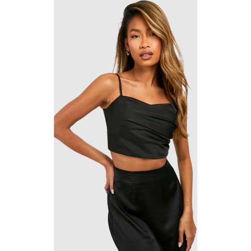 Corset Satiné Drapé - 34 - boohoo - Modalova