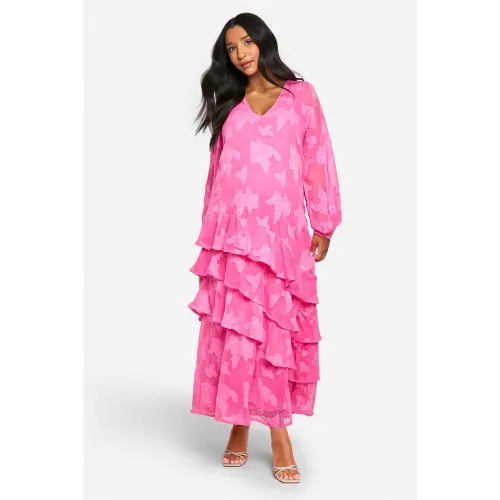 Maternité - Robe De Grossesse Mi-Longue Fleurie - 40 - boohoo - Modalova