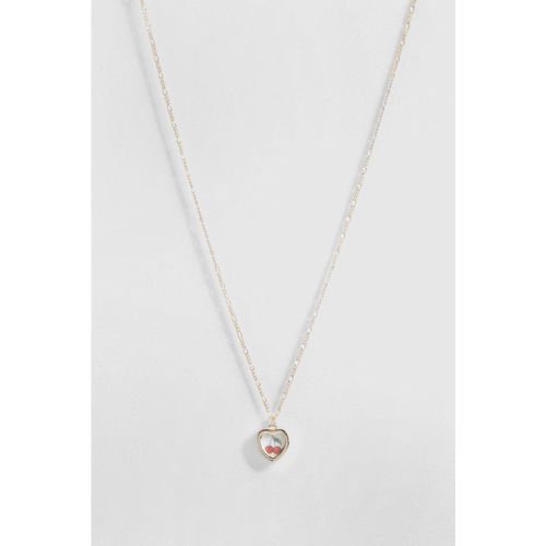 Cherry Heart Pendant Necklace - boohoo - Modalova