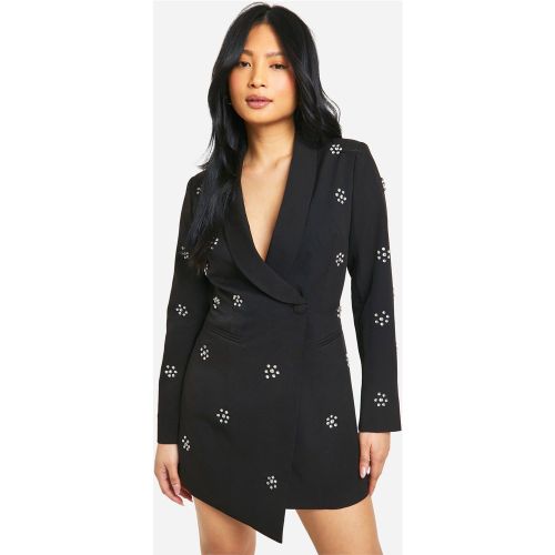Petite" - Robe Blazer À Ornements Strassés - 32 - boohoo - Modalova