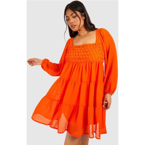 Grande Taille - Robe Courte À Manches Bouffantes - 50 - boohoo - Modalova