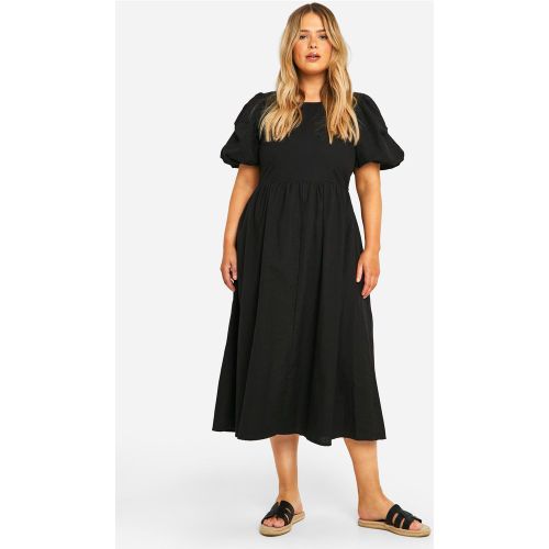 Grande Taille - Robe Mi-Longue À Manches Bouffantes - 56 - boohoo - Modalova