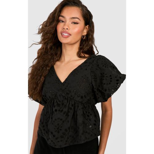 Top À Épaules Dénudées Et Broderie - 38 - boohoo - Modalova